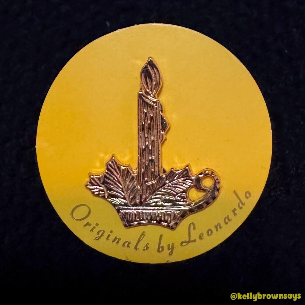 Vintage Candle Lapel Pin | Originals by Leonardo